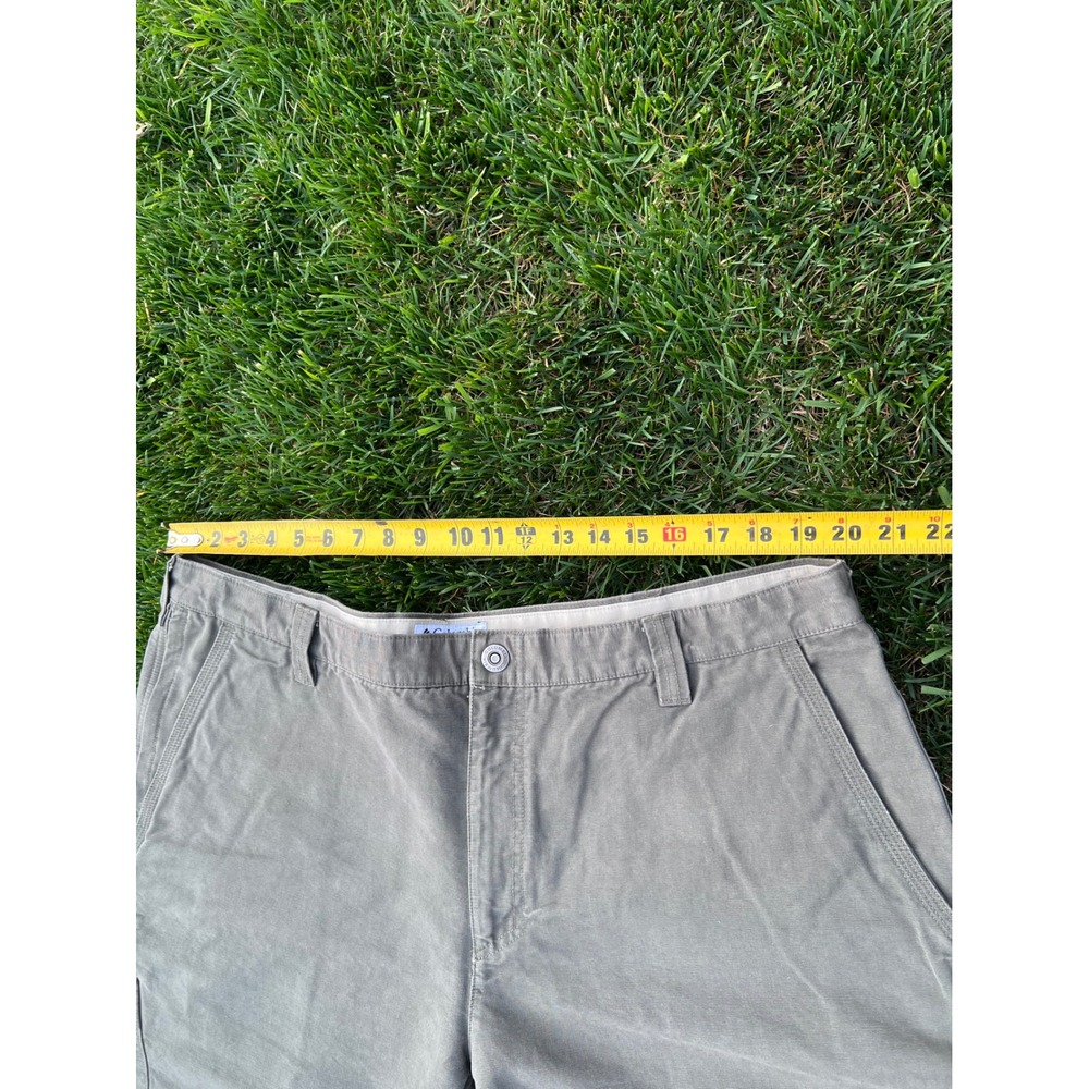 Columbia Mens Ridge Cloth Stonewashed Cotton Utility Shorts Gray 42 hiking - Picture 9 of 15